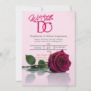 Faire-part de renouvellement de vœux de mariage Ma