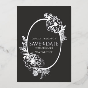 Faire-part de réservation de la date Fleur Moderne