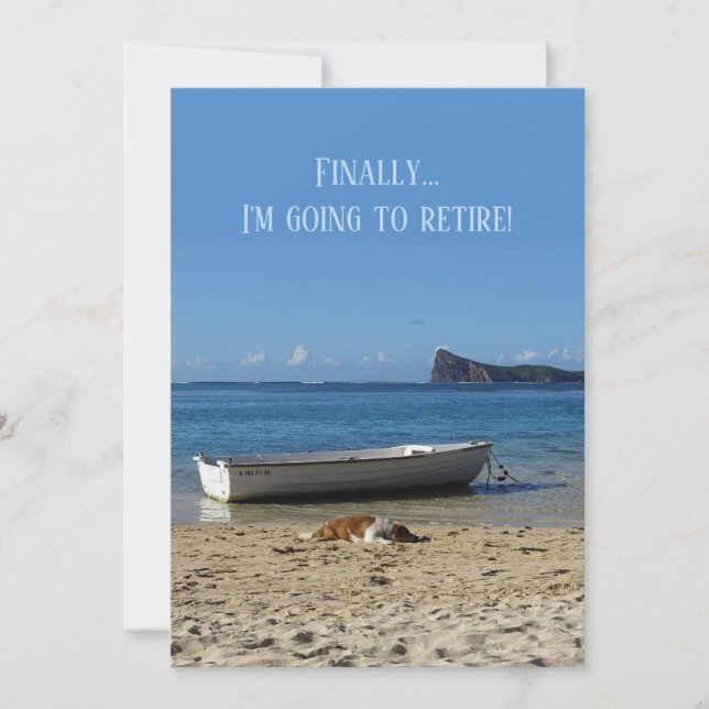 Faire-part de retraite (texte avant et arrière) (Devant)