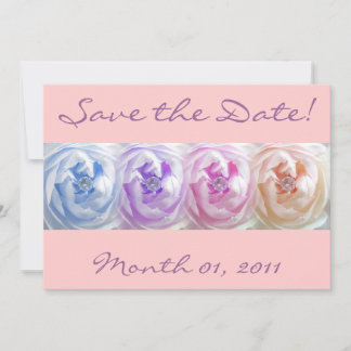 Faire-part de roses avec des gemmes