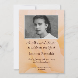 Faire-part de service commémoratif