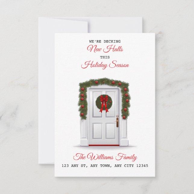 Faire-part Decking New Halls New Home Announcement (Devant)