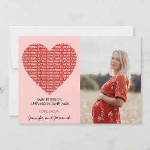 Faire-part Déclaration de grossesse pour la Saint-Valentin ro