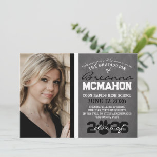 Faire-part d'Empreinte de patte noir et blanc