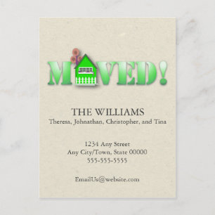 Faire-part déplacé (vert)