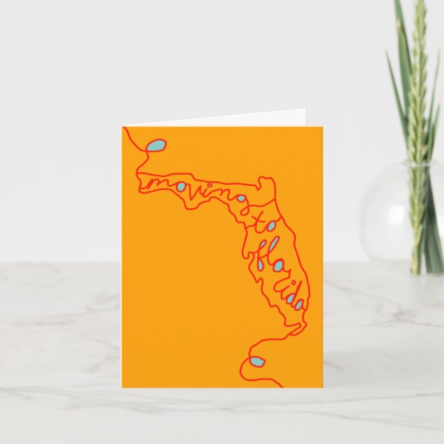 Faire-part déplacement à la Floride (Devant)