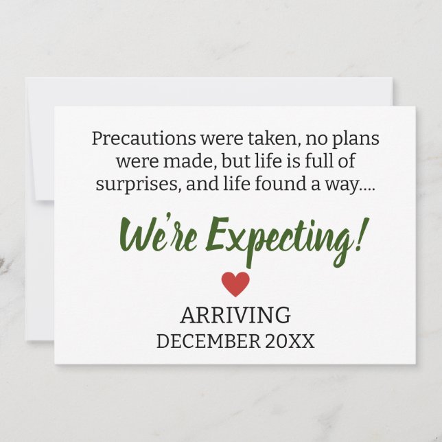 Faire-part Des précautions ont été prises, aucun plan n'a été (Devant)