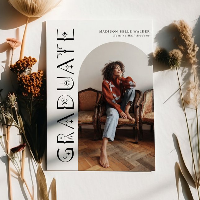 Faire-part d'études supérieures de Boho (Créateur téléchargé)