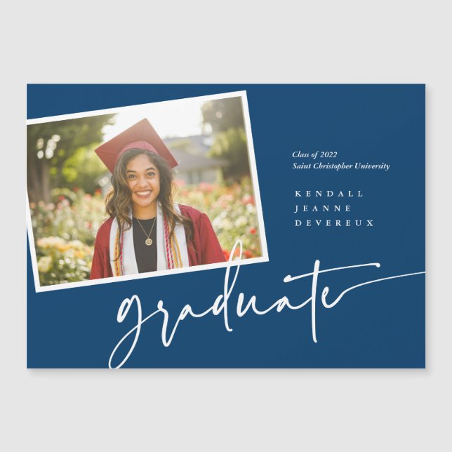 Faire-part d'instantané des diplômés de la photo m (Devant)