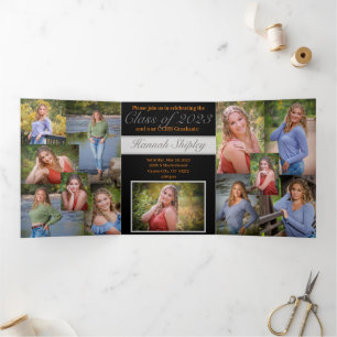 Faire-part d'invitation triplée