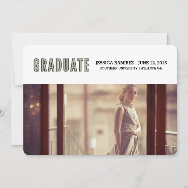 Faire-part diplômé (Devant)