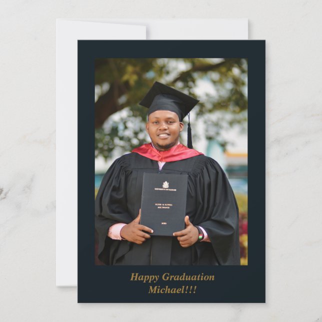 Faire-part Diplôme De Casquette Et De Livres (Devant)