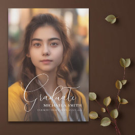 Faire-part Diplôme de la photographie de script moderne