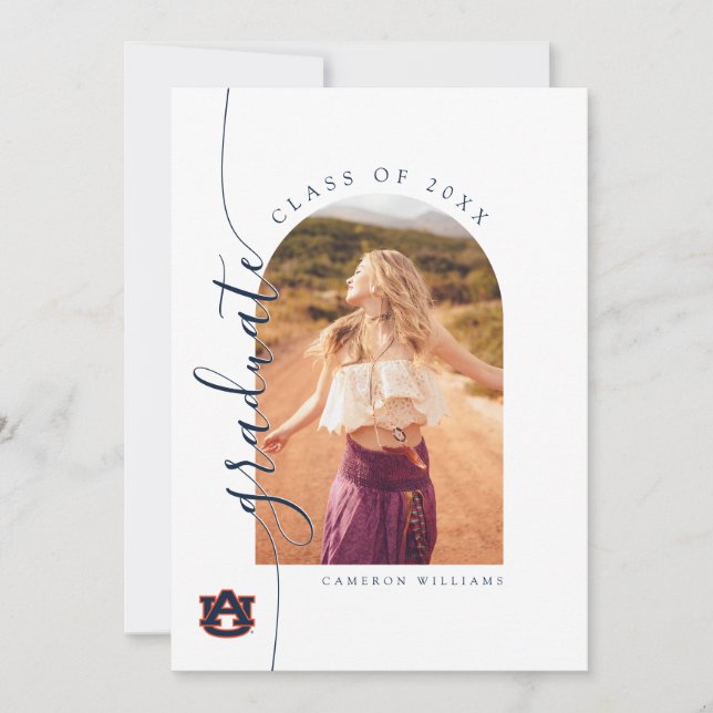 Faire-part Diplômé de l'Université d'Auburn – Tigers d'Auburn (Devant)