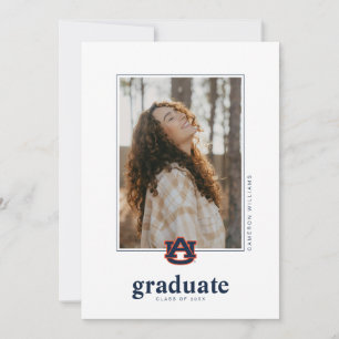 Faire-part Diplômé de l'Université d'Auburn – Tigers d'Auburn