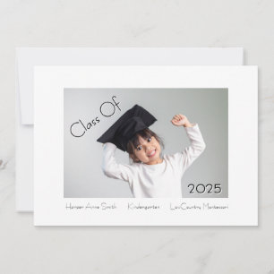 Faire-part Diplôme de maternelle classique et moderne
