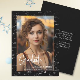 Faire-part Diplôme de mathématiques modernes Script photo