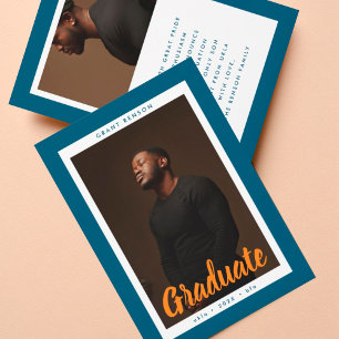 Faire-part Diplôme d'études supérieures en photo sur mesure
