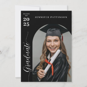 Faire-part Diplôme d'études supérieures modernes personnalisé
