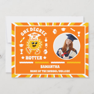 Faire-part Diplôme Hotter Retro 2 Photo Graduation