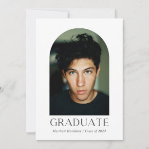 Faire-part Diplômé Moderne Photo Arch Graduation