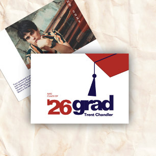 Faire-part Diplôme Typographie Moderne Promotion 2026