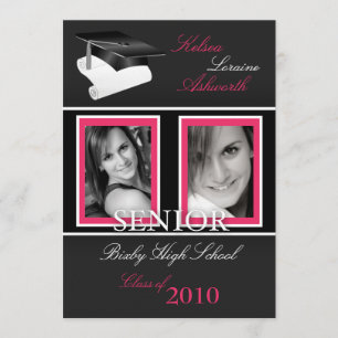 faire-part d'obtention du diplôme de photo du