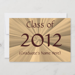 Faire-part d'obtention du diplôme en 2012