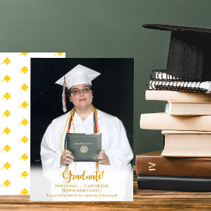 Faire-part d'obtention d'un diplôme de l'or de la 