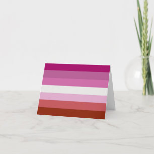 Faire-part Drapeau de la fierté lesbienne (origine)