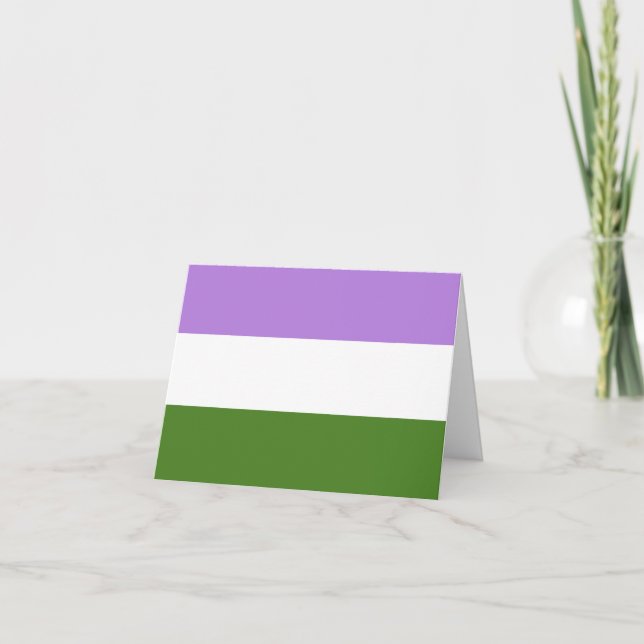 Faire-part Drapeau de la fierté queer (Devant)