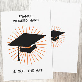 Faire-part Drôle Graduation personnalisée
