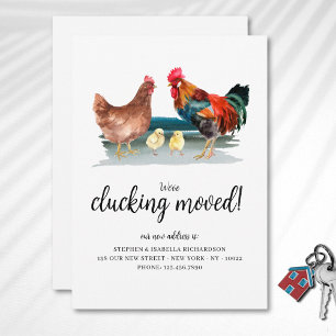 Faire-part Drôle Nous avons Clucking Déplacé Nouvelle Adresse