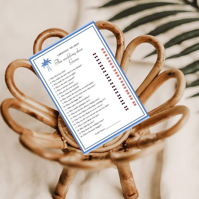 Faire-part Dusty Blue Bride & Groom Fête des mariées (Créateur téléchargé)