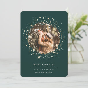 Faire-part Écrit dans les étoiles   Fiançailles photo