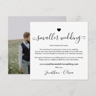 Faire-part Écriture Plus Petite Mariage Réduction Taille Phot
