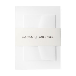 Faire-part Élégant Bandeau de Mariage « Vieille Fortune »