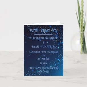 Faire-part Elégant design vert étincelant pour Mariage
