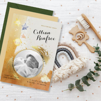 Faire-part Elégant Orange Gold Parties scintillant Nouveau Fa