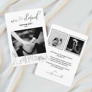 Faire-part Elopement moderne   New York