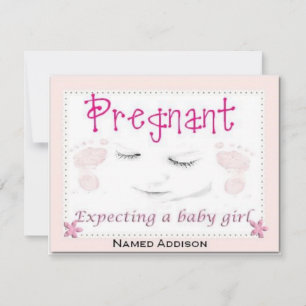 Faire-part Enceinte avec Addison