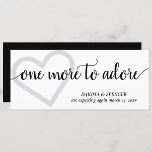 Faire-part Encore une à admirer   Grossesse simple au coeur n