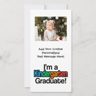 Faire-part Enfants colorés Diplôme de maternelle
