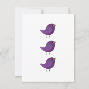 Faire-part Enfants mignonette birdy
