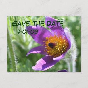 Faire-part Enregistrer La Carte Postale Date Pasque Flower Ph