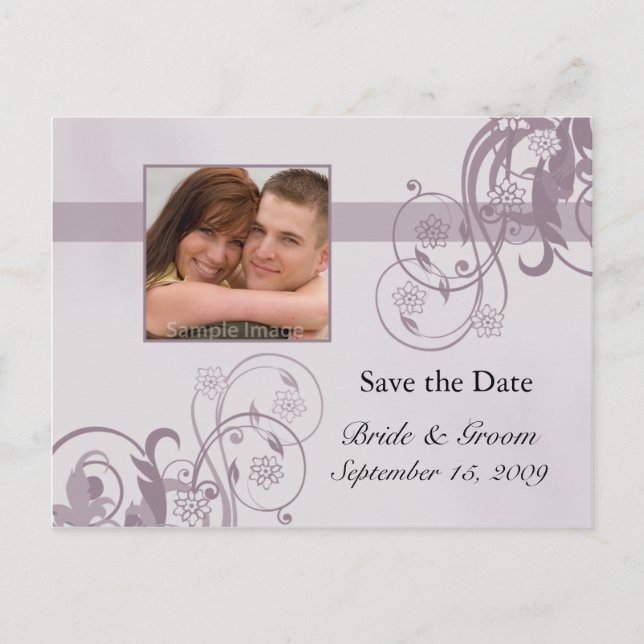 Faire-part Enregistrer la carte postale Date Photo (Devant)