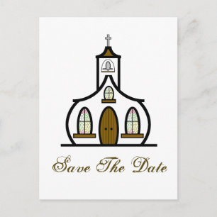Faire-part Enregistrer la carte postale Date - White Church