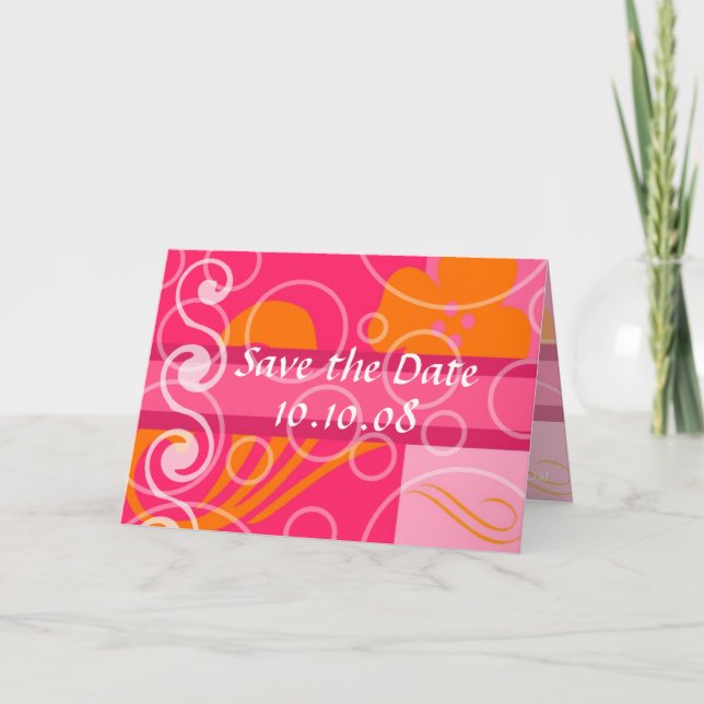 Faire-part Enregistrer la date Annonces du Mariage (Devant)