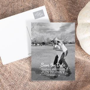 Faire-part Enregistrer la date Carte postale photo personnali