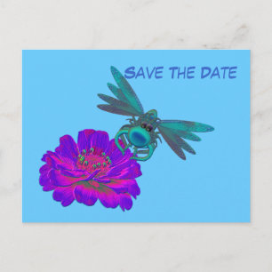 Faire-part Enregistrer La Date Dragonfly Sur La Carte Postale